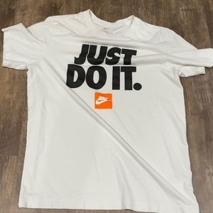 Nike white just do it tee